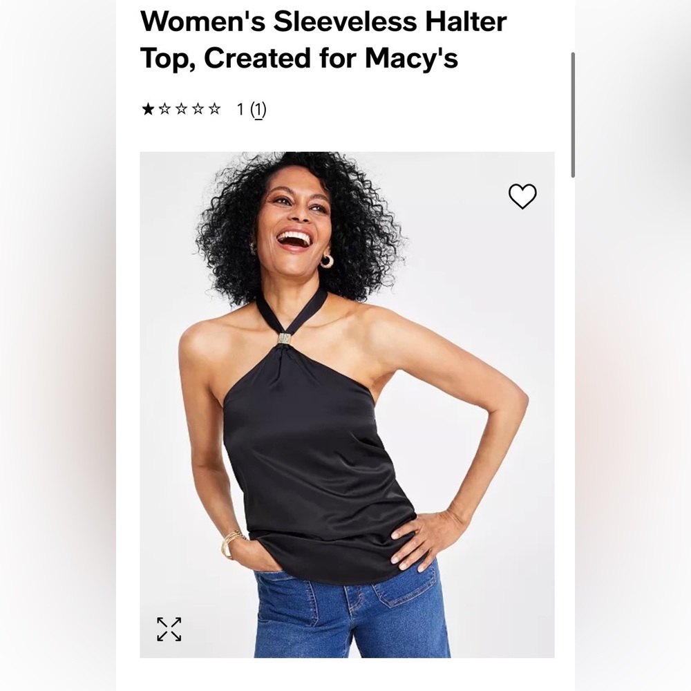 Halter style shirt